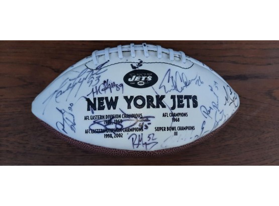 Undated New York Jets Team Signed NFL Football
