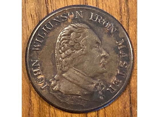 British 1790 John Wilkinson Iron Master Half Penny