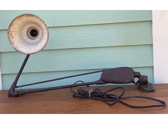 Vintage Dazor Model 3124 Lamp With Original Cord Industrial Lighting.