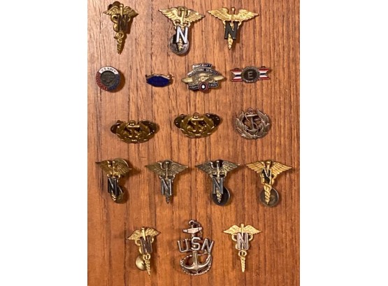 Lot Of Vintage Navy WW II Navy Naval Pins