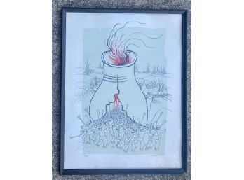 Ivan Lackovica Croatian Protest Limited Edition Lithograph Signed 79/200