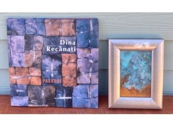 Diane Recanti Vintage Painting On Copper And Artist Book