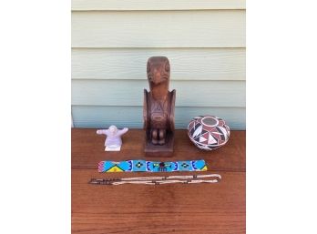 Lot Of Native American Indian And Pacific Northwest Coast Collectables