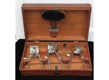 Boxed Set Of Antique Horse Shears Or Clippers