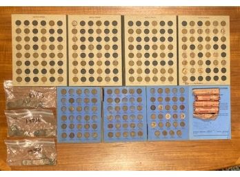 Large Lot Of American 1 Cent Wheat Pennies