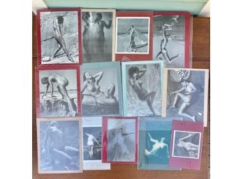 Lot Of 13 Nude Prints Of Photographs.