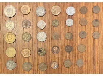 Lot Of Caribbean, South And Central American Coins