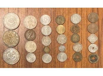 Lot Of 27 Asian Coins