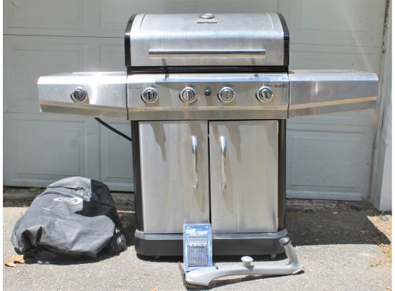 Char-broil Classic Stainless Steel Gas Grill With Full Tank, Cover & Tools