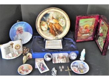 Pope John Paul II Religious Items -  Saint John Paul II Masterpiece Plate With COA, Decor & More