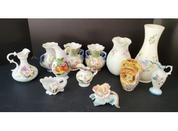 Vintage Bud & Flower Vase Grouping