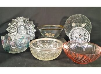 Assortment Of Glass Vintage Serving Bowls Including Home Beautiful, Germany & Arcoroc France