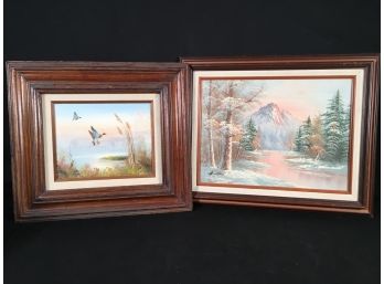 Vintage Oil On Canvas Paintings - Signed By Artists, Including Whitman
