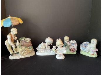 Five Figurines Including Two Precious Moments & More