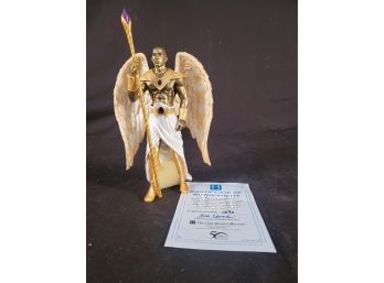 The Hamilton Collection Wisdom Of Amethyst Empowering Guardian Angel Figurine With COA