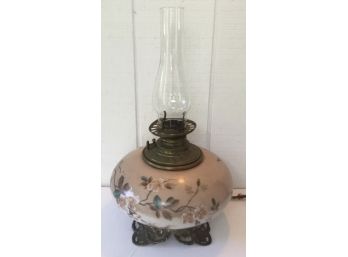 Fantastic Antique Embossed Beautiful Hurricane Lamp