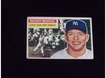 Topps 1956 Mickey Mantle Card #135