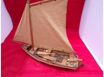 Vintage Wood Sail Boat