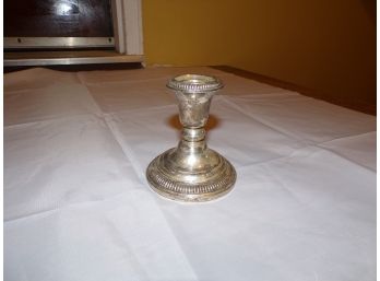 Single Sterling Silver  Candle Stick