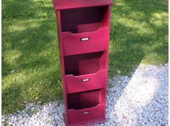 Country Style Storage Bin Cabinet