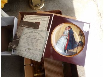 Unexpected Proposal Rockwell Plate W/certificate