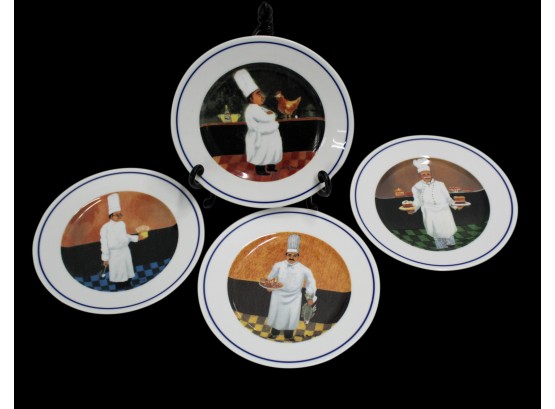 Set Of Four Williams-Sonoma 'Chef Series' Plates