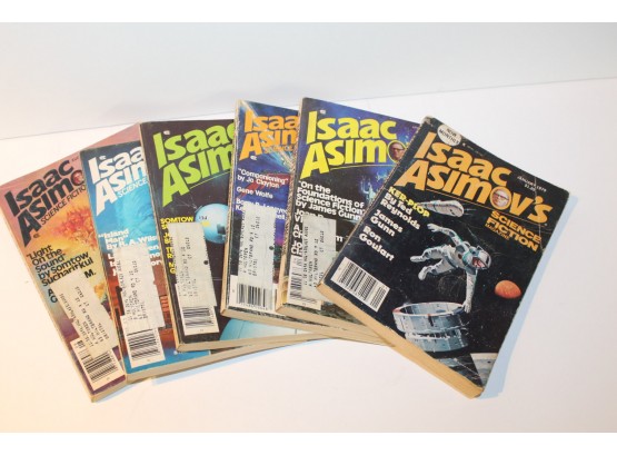 Vintage Isaac Asimov's Science Fiction Magazines