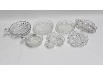 Sweet Lot Of 7 Glass Trinket Dishes