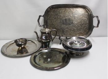Lot Of  Silver-plate Pieces