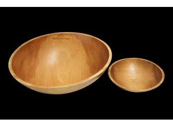 Pair Of Bowls By Weston Bowl Mill
