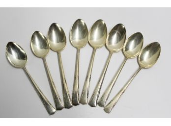 Set Of 8 Gorham Sterling Silver Teaspoons
