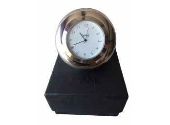 Vintage Dansk Desk Clock / Paper Weight.