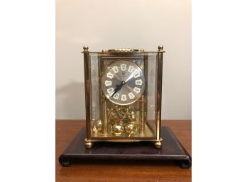 Vintage Hamilton Gold Tone Mantle Clock - 5' X 7'