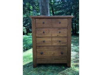 Oak Dresser - Rugged Good Looks, Bottom Drawer Cedar Lined 44x18x55