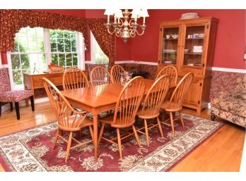 Dining Set And Farm Style Hutch