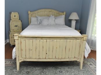 Farmhouse Style Queen Bed And Nightstand