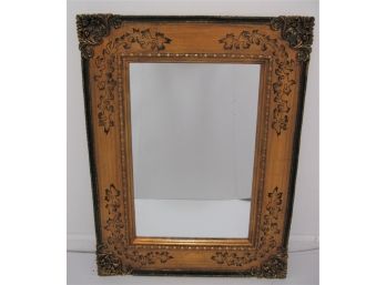 Gorgeous Carved & Stenciled  26x34' Wooden Mirror