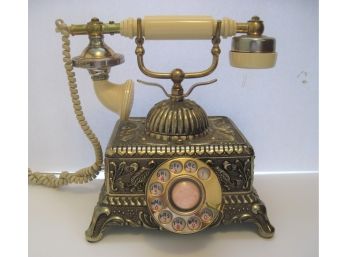 Vintage Teleconcepts French Victorian Style Working Rotary Telephone