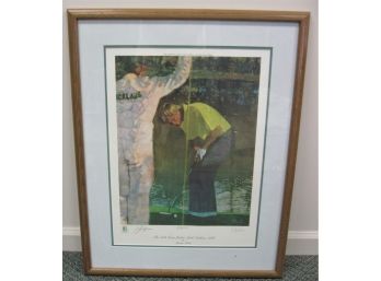 Jack Nicklaus Hand Signed Limited Edition Golf HOF Bernie Fuchs Lithograph