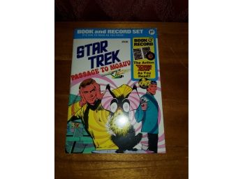 Vintage Star Trek, Passage To Moauv, Book And Record Set, 1975