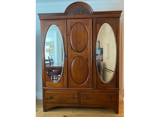 Large Solid Wood Armoire Closet