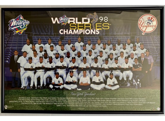 1998 World Series Champions  New York Yankees Framed Poster