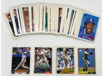 100  Topps Baseball Cards: Willie Randolph,  Wade Boggs, Mark McGuire, Barry Bonds & More