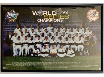 1998 World Series Champions  New York Yankees Framed Poster