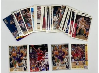 46 Upper Deck Basketball Cards: Signature Cards Of Blue Edwards, Ron Harper, Joe Dumars & More