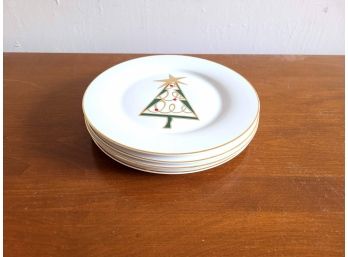 Pier One Christmas Tree Dishes -Set Of 4