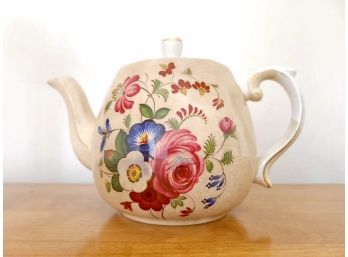 Ellgreave Ironstone Floral Teapot