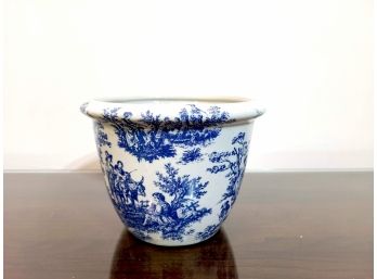 Blue And White Ceramic Flower Pot