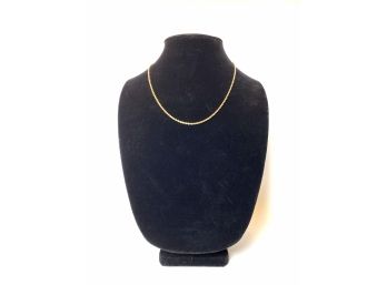 14k Rope Chain With Safety Barrel Clasp