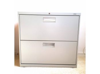 2 Drawer Grey HON File Cabinet